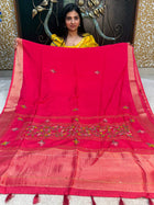 Chinnon Blended Linen With Hand Embroidery