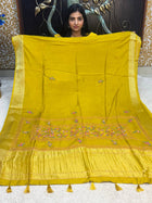 Chinnon Blended Linen With Hand Embroidery