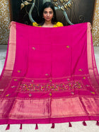 Chinnon Blended Linen With Hand Embroidery