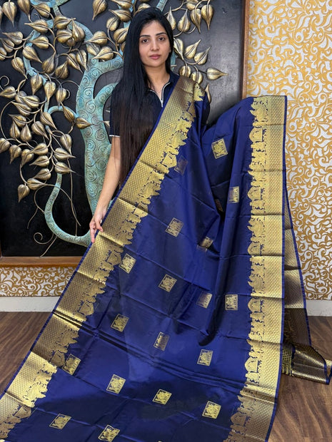 Premium Kanchi Gold Zari Pallaku Design