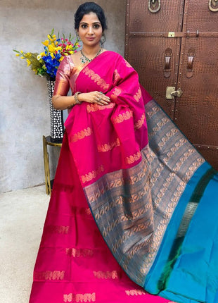 Border Less Kanchi Silk