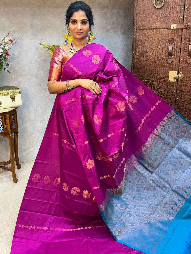 Border Less Kanchi Silk