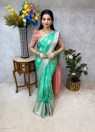 Kanchi Silk Silver Zari