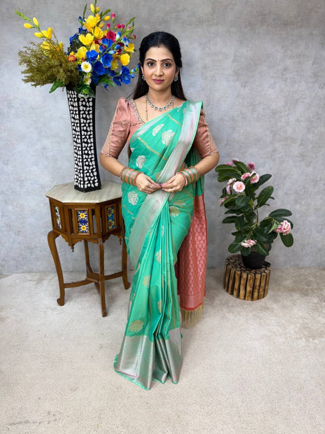 Kanchi Silk Silver Zari