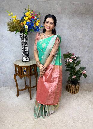 Kanchi Silk Silver Zari