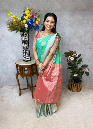 Kanchi Silk Silver Zari