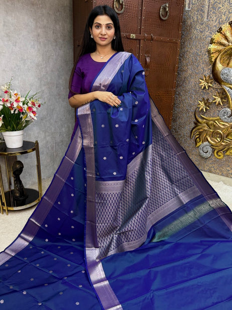 Kanchi Silk Silver Zari
