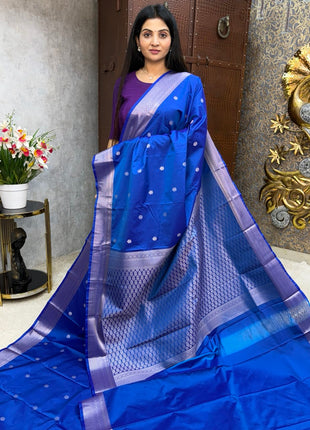 Kanchi Silk Silver Zari