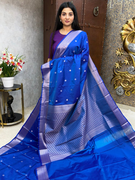 Kanchi Silk Silver Zari
