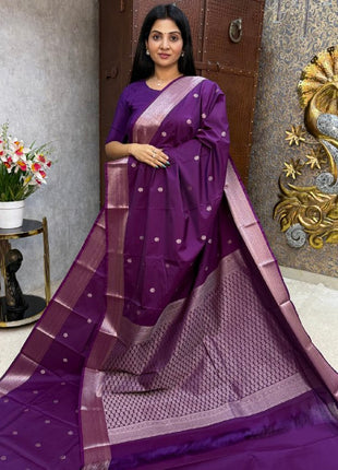 Kanchi Silk Silver Zari