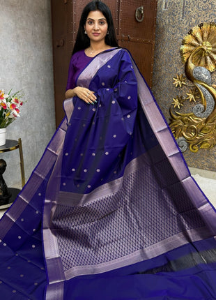 Kanchi Silk Silver Zari