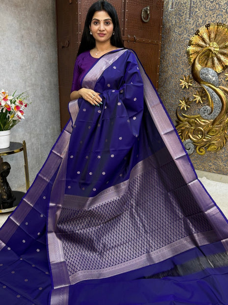 Kanchi Silk Silver Zari