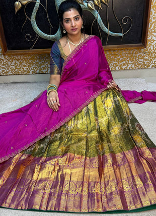 Lehenga is Free Size (Semi Stitched )
