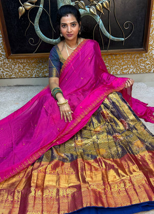 Lehenga is Free Size (Semi Stitched )