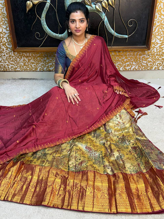 Lehenga is Free Size (Semi Stitched )