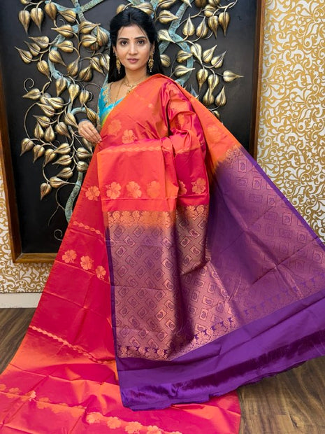 Border Less Kanchi Silk