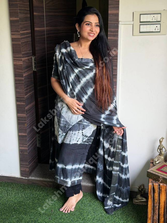 Linen Cotton Suit (Unstitched)