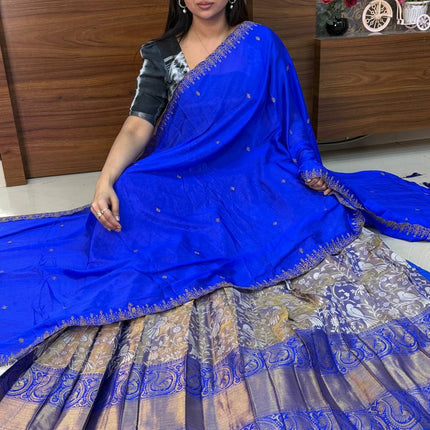 Lehenga is Free Size (Semi Stitched )