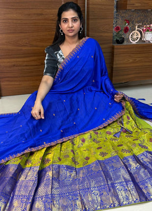Lehenga is Free Size (Semi Stitched )