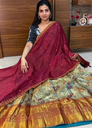 Lehenga is Free Size (Semi Stitched )