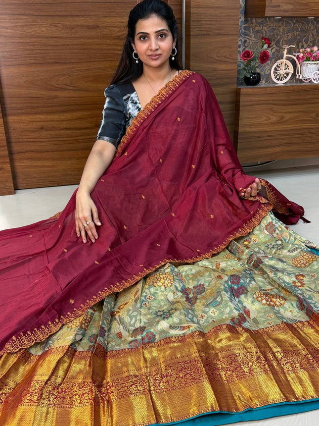 Lehenga is Free Size (Semi Stitched )