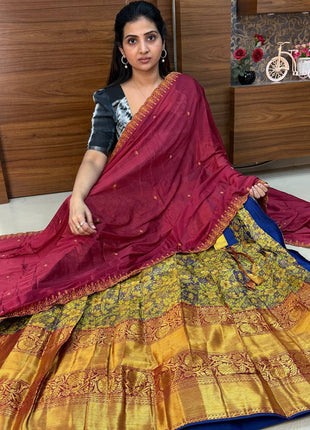 Lehenga is Free Size (Semi Stitched )