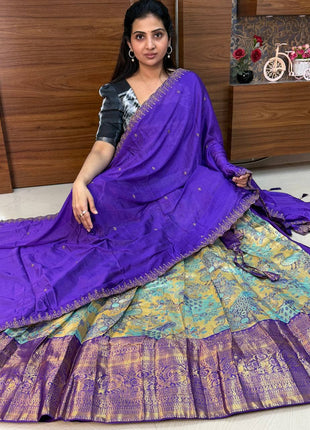 Lehenga is Free Size (Semi Stitched )