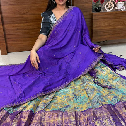 Lehenga is Free Size (Semi Stitched )