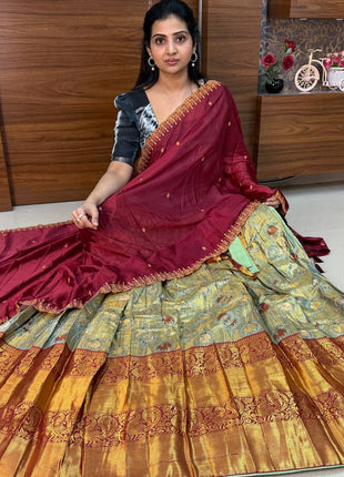 Lehenga is Free Size (Semi Stitched )