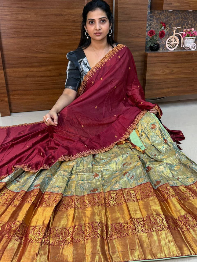 Lehenga is Free Size (Semi Stitched )