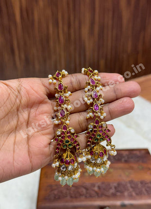 Jhumki With Attached Mattal
