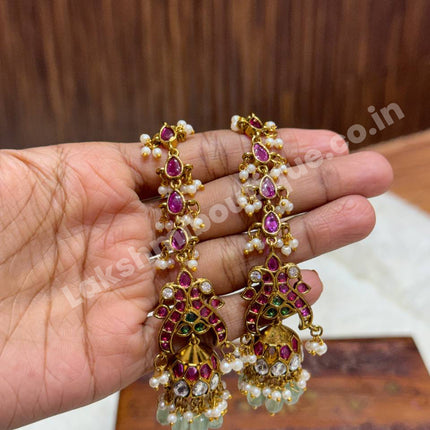 Jhumki With Attached Mattal