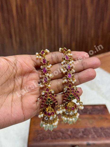 Jhumki With Attached Mattal