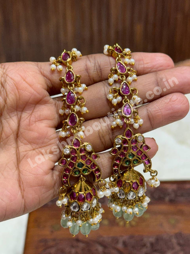 Jhumki With Attached Mattal