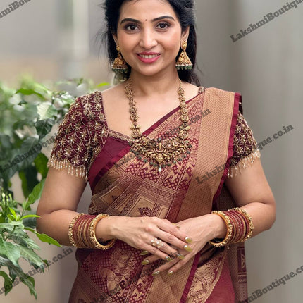 Premium Kanchi Gold Zari