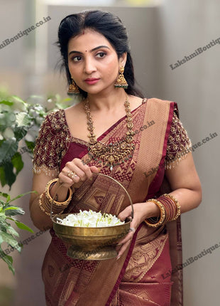 Premium Kanchi Gold Zari