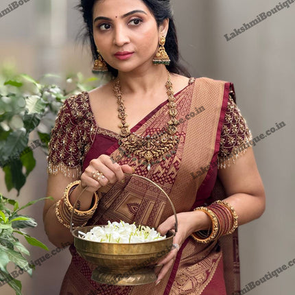 Premium Kanchi Gold Zari
