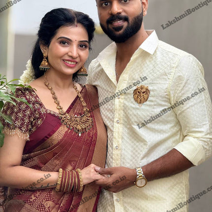 Premium Kanchi Gold Zari