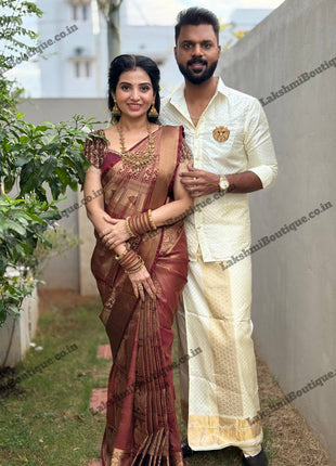 Premium Kanchi Gold Zari