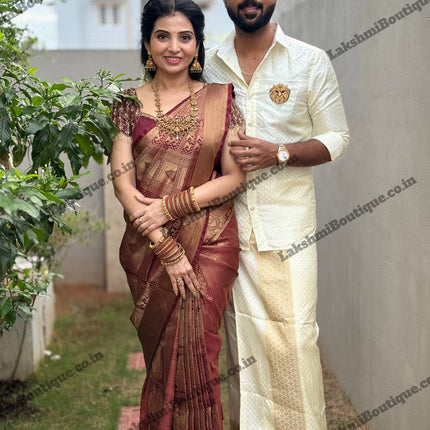 Premium Kanchi Gold Zari