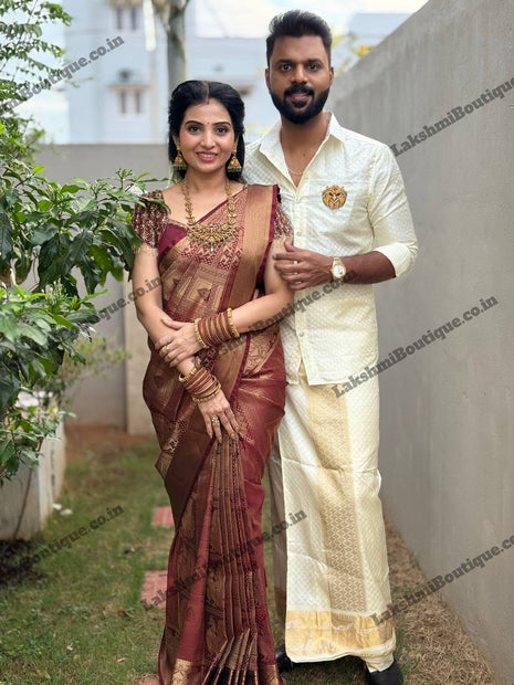 Premium Kanchi Gold Zari