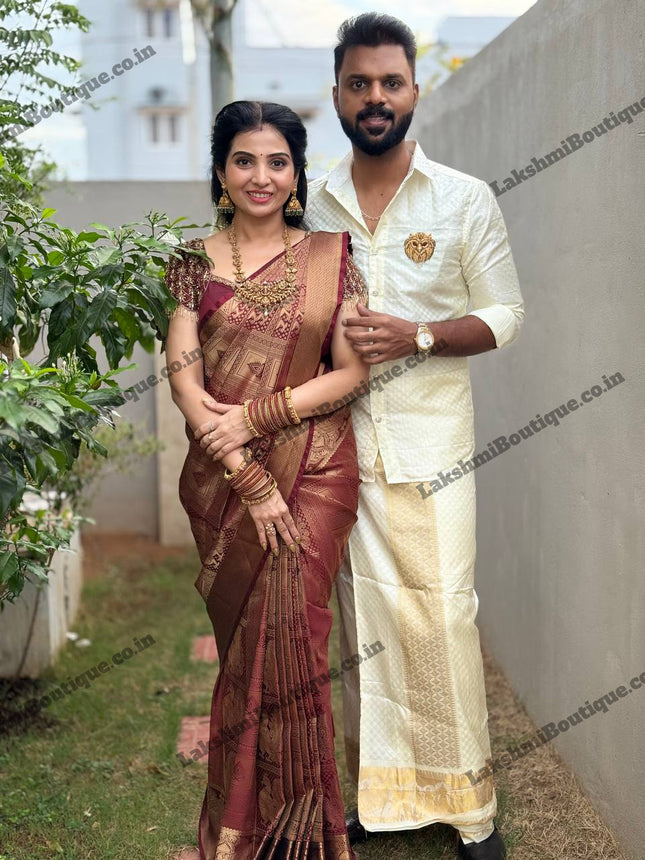 Premium Kanchi Gold Zari