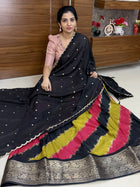 Lehenga in Free Size (Semi Stitched )