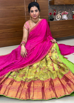 Lehenga is Free Size (Semi Stitched )