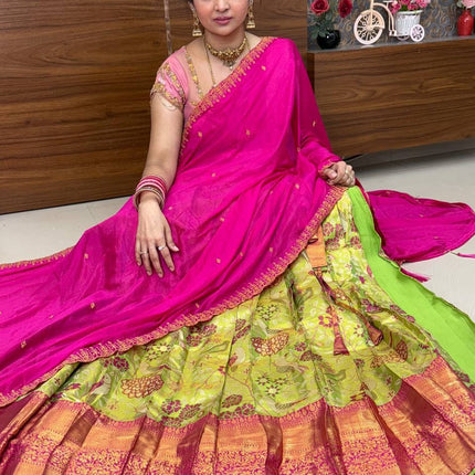 Lehenga is Free Size (Semi Stitched )