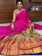 Lehenga is Free Size (Semi Stitched )
