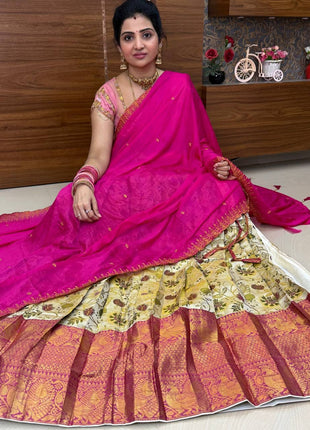 Lehenga is Free Size (Semi Stitched )