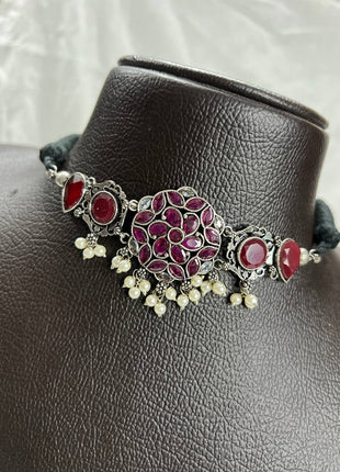 Oxsidised With Joker Necklace Jewellery