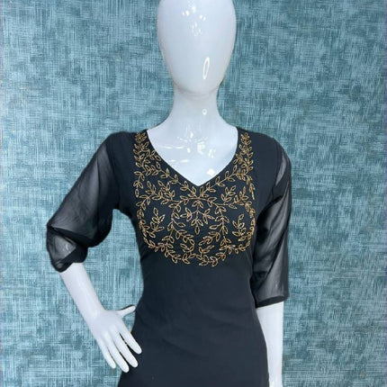 Jewel Neck Kurtis