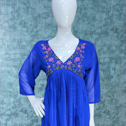 Jewel Neck Kurtis